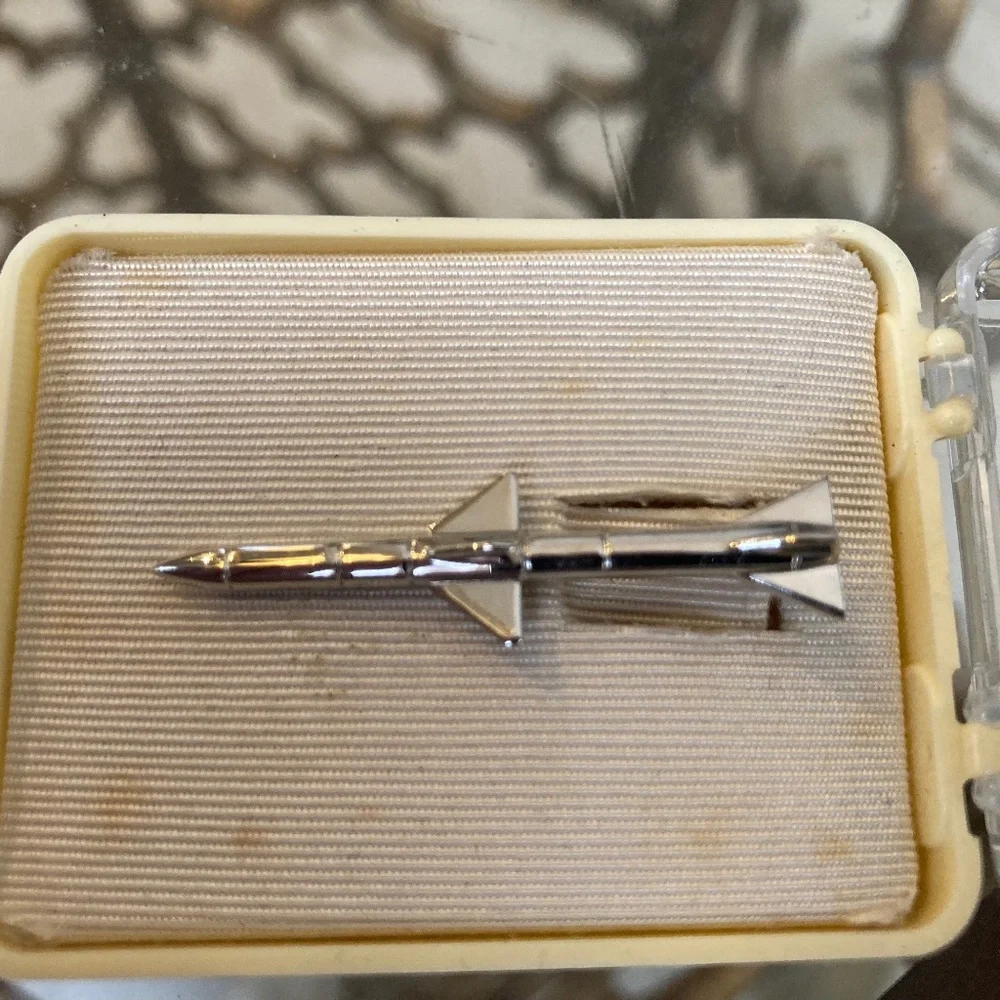 “Symbols of Security” presentation tie clasp,  Raytheon Polaris Missile System